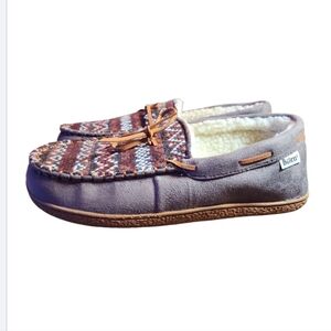 Born Moccasin Slippers Indoor Outdoor Women Faux Shearling Slip On Size XL NWOB